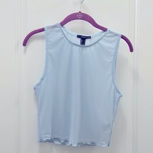 Forever 21 Baby Blue Sheer Top